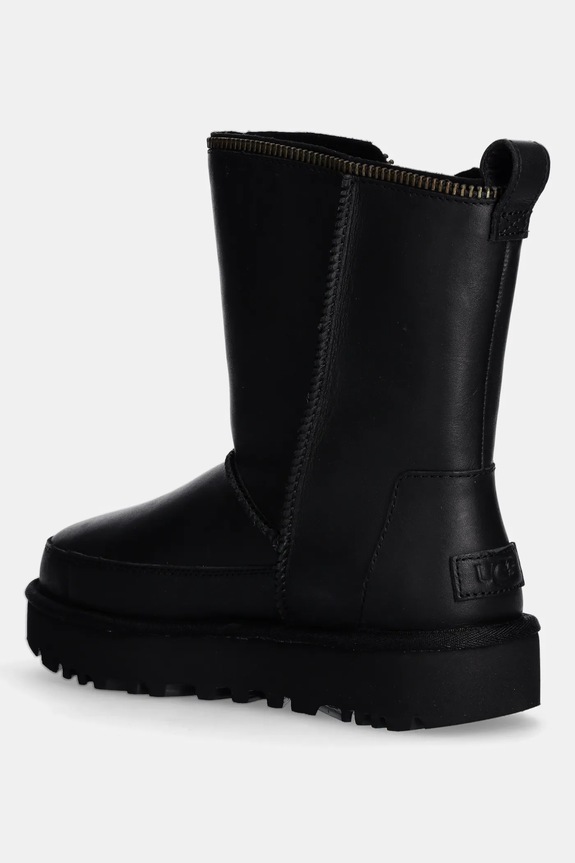 Παπούτσια Δερμάτινες Μπότες UGG Classic Short Moto Boot 1164710.BLK μαύρο