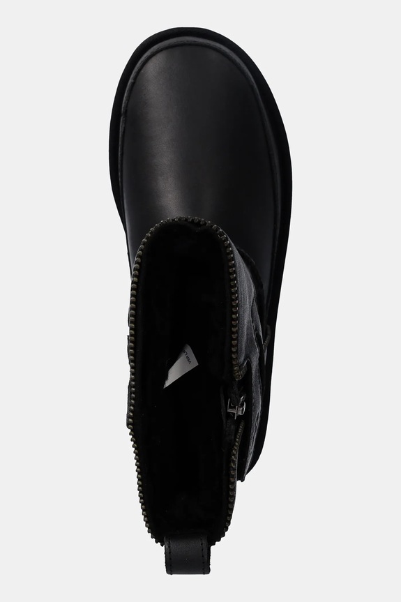 Δερμάτινες Μπότες UGG Classic Short Moto Boot μαύρο 1164710.BLK