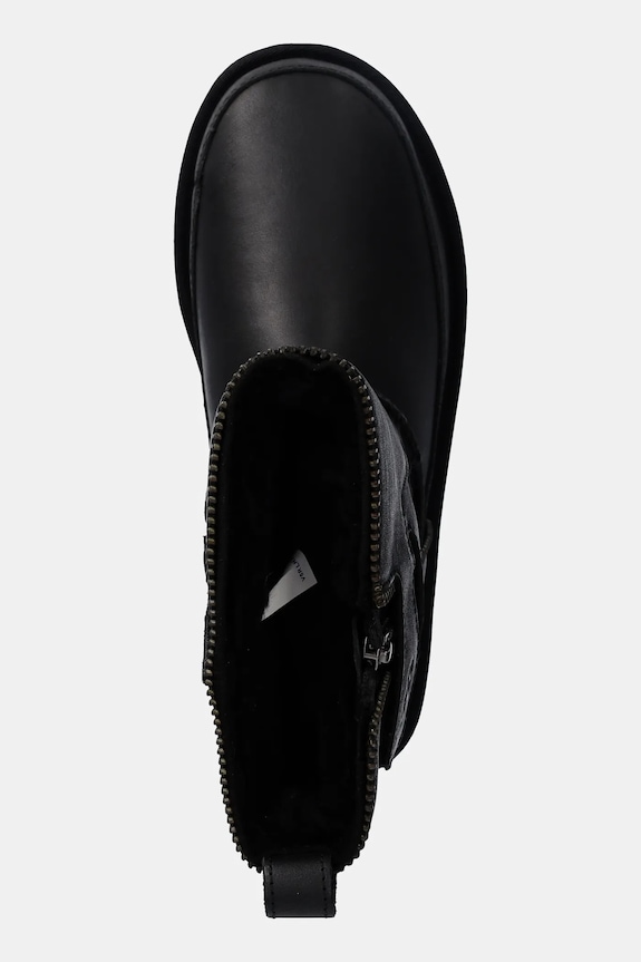 Δερμάτινες Μπότες UGG Classic Short Moto Boot μαύρο 1164710.BLK