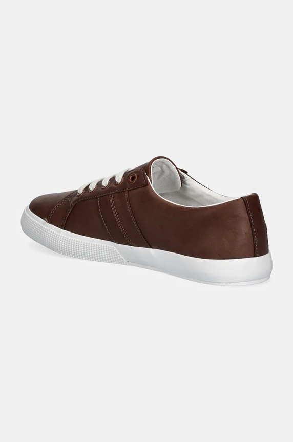 Obuwie Lauren Ralph Lauren sneakersy skórzane Janson II 802775372007.200 brązowy