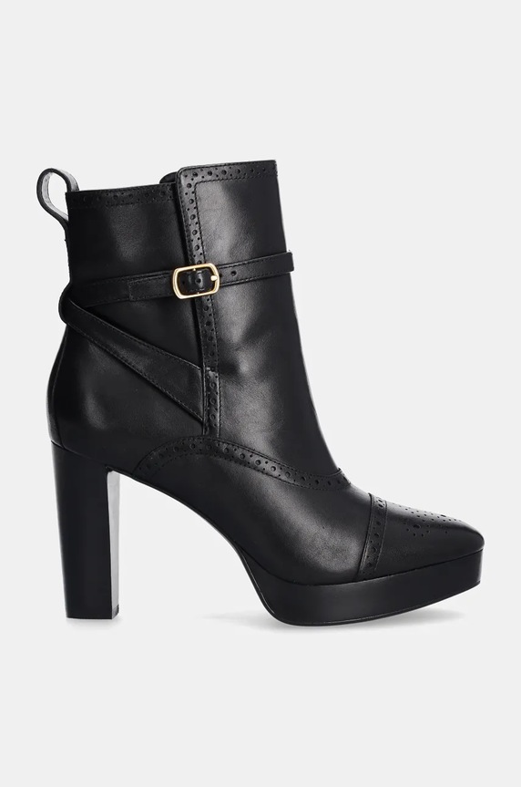 Lauren Ralph Lauren bőr csizma Mckinsey 802908331005.001 fekete NC24