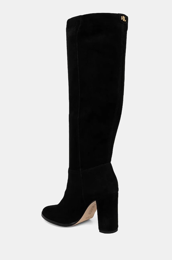 Obuv Semišové čižmy Lauren Ralph Lauren Artizan Tall 802937807001.001 čierna