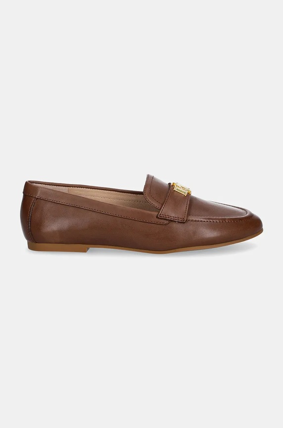 Kožené mokasíny Lauren Ralph Lauren Averi III 802946808003.200 hnědá AW24