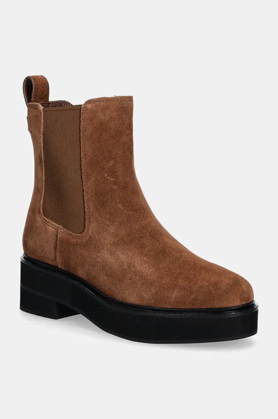 Lauren Ralph Lauren botine din piele intoarsa Adrianna neizolat maro 802951237001.200