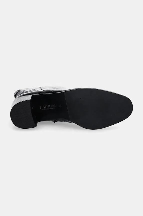 Lauren Ralph Lauren cizme de piele Cassie 802951301001.001 negru