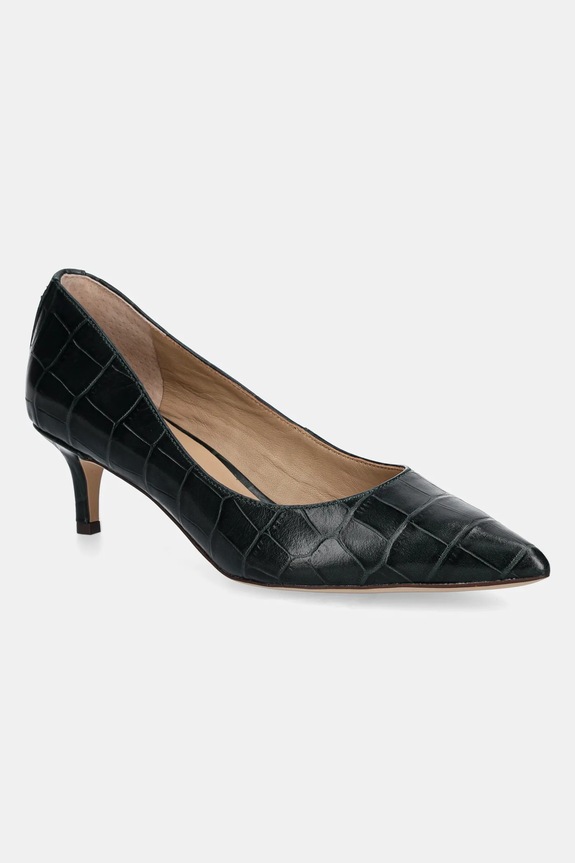 Lauren Ralph Lauren szpilki skórzane Adrienne 5-8 cm zielony 802951355005.300