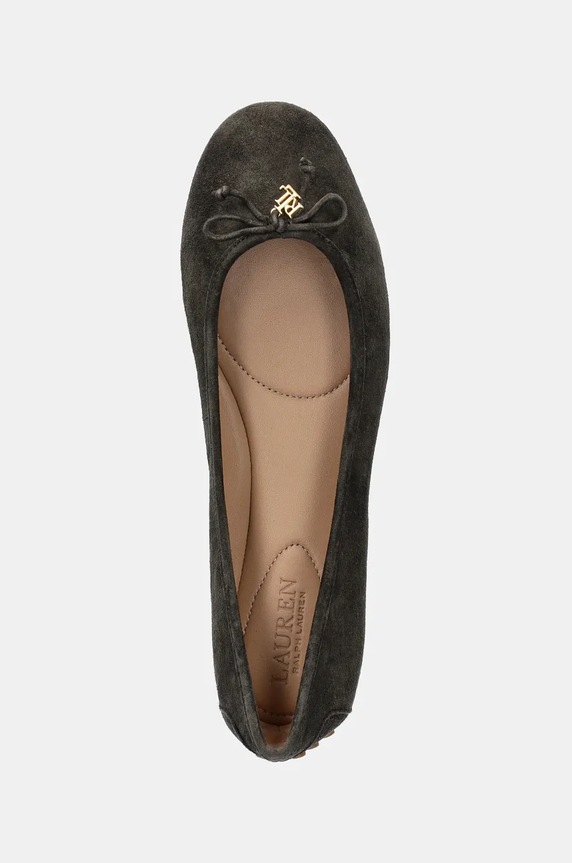 Μπαλαρίνες σουέτ Lauren Ralph Lauren Jayna Driver πράσινο 802951376003.301