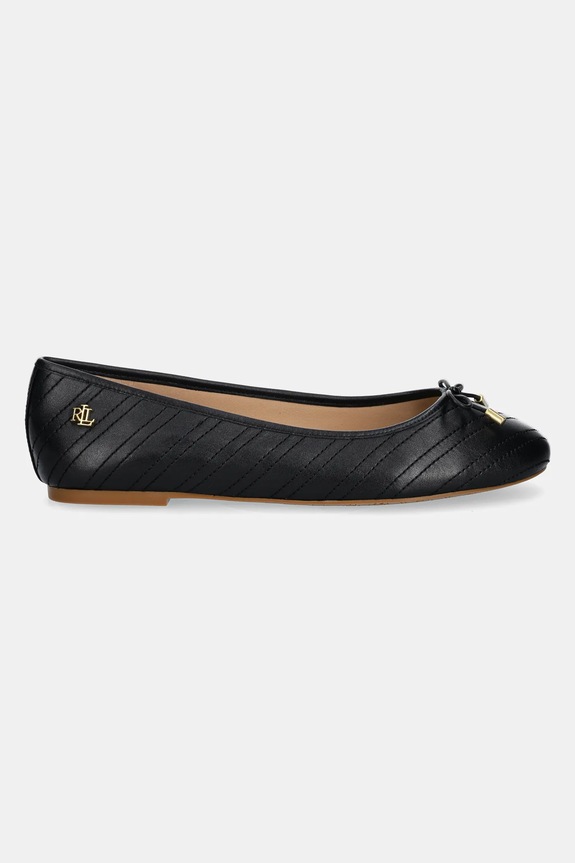 Kožené baleríny Lauren Ralph Lauren Jayna 802951489001.001 černá AW24