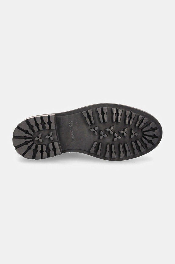 Semišové topánky Calvin Klein FLAT SOCK BOOT SUE MIX HW0HW02199 čierna