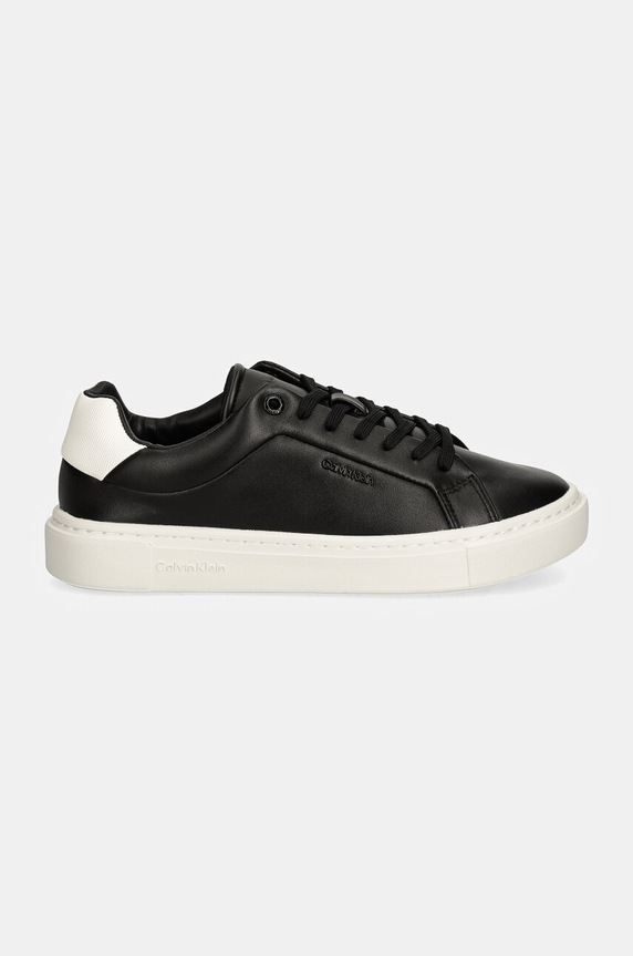 Calvin Klein sneakersy CUPSOLE LACE UP W/ML LTH HW0HW02201 czarny AW24