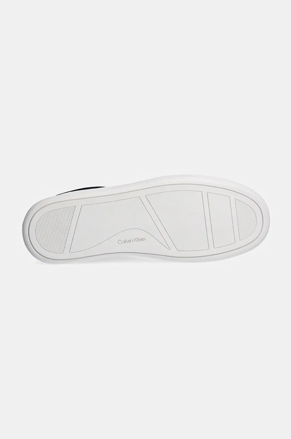 Calvin Klein sneakersy skórzane LP CUPSOLE LACE UP LTH MIX HW0HW02208 biały
