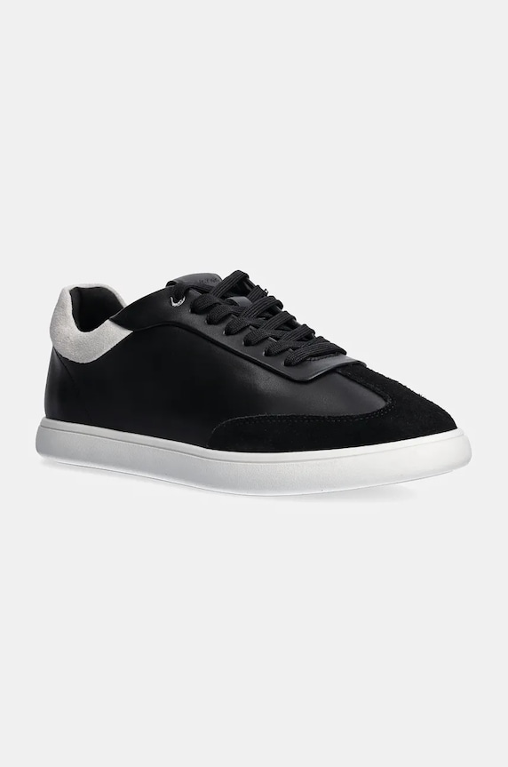 Kožené sneakers boty Calvin Klein LP CUPSOLE LACE UP LTH MIX přírodní kůže černá HW0HW02208