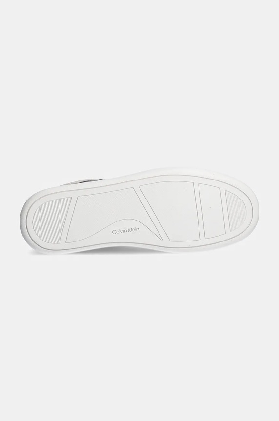 Kožené sneakers boty Calvin Klein LP CUPSOLE LACE UP LTH MIX HW0HW02208 černá