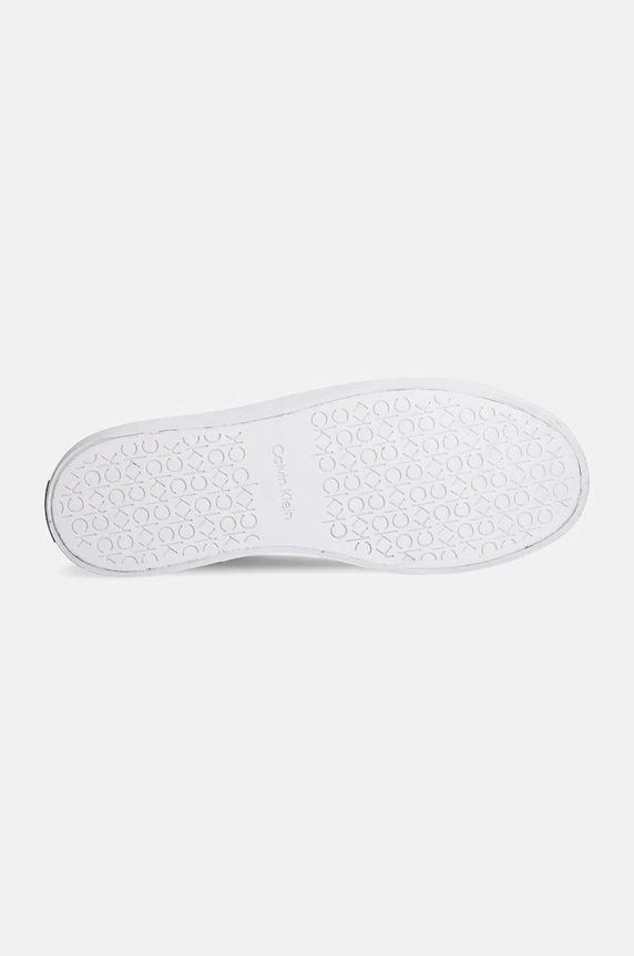 Calvin Klein sneakersy skórzane VULC LACE UP LTH HW0HW02214 czarny