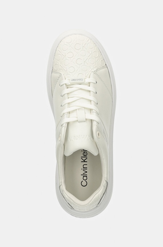 Calvin Klein buty CUPSOLE LACE UP MONO MIX biały HW0HW02218