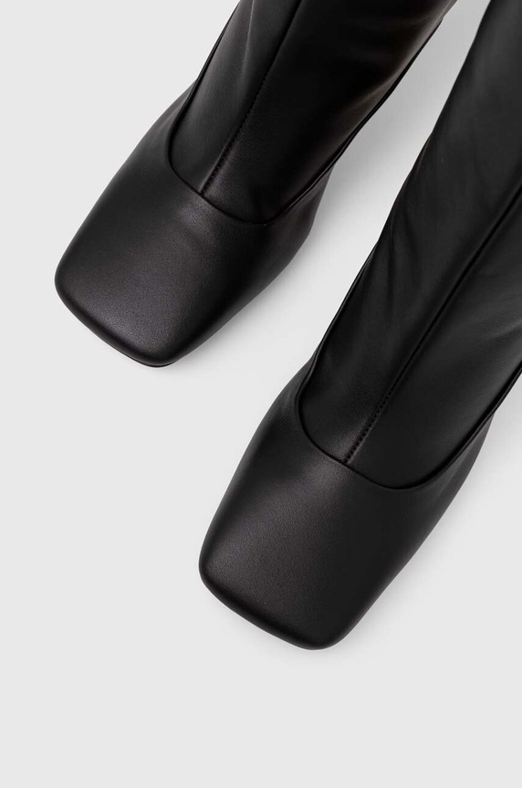 Kožne čizme JW Anderson Chain Heel ANW43020A.999 crna