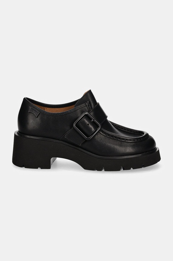 Кожени мокасини Camper Milah K201682.001 черен AW24