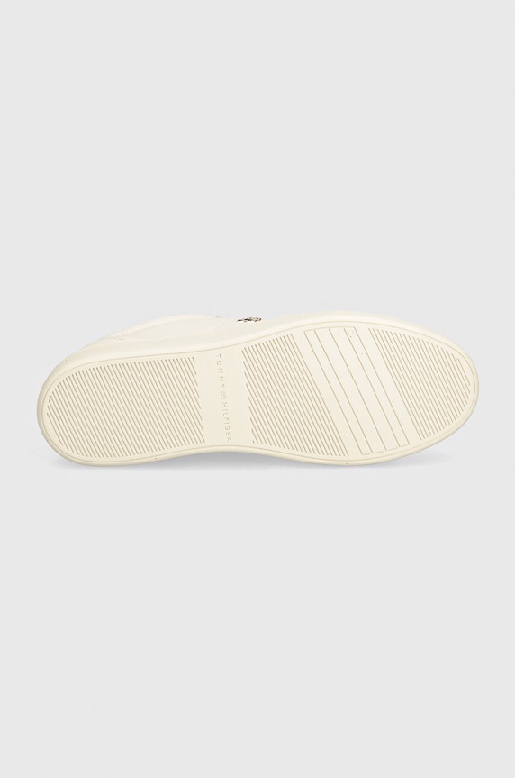 Tommy Hilfiger sneakers din piele ELEVATED ESSENT SNEAKER MONOGRAM FW0FW07999 alb
