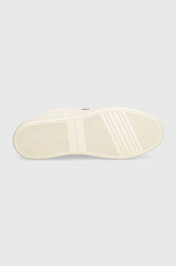 Tommy Hilfiger sneakers din piele ELEVATED ESSENT SNEAKER MONOGRAM FW0FW07999 alb