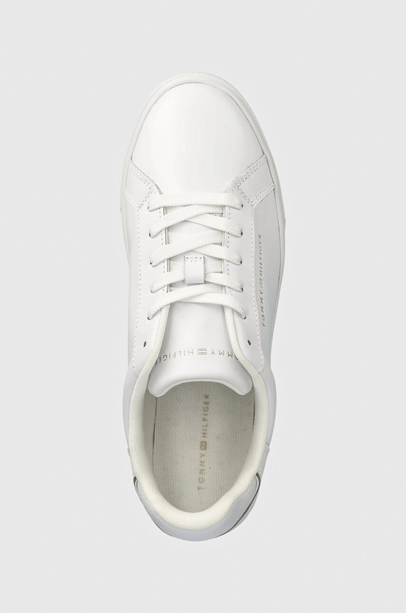 Δερμάτινα sneakers Tommy Hilfiger ESSENTIAL COURT SNEAKER λευκό FW0FW08000
