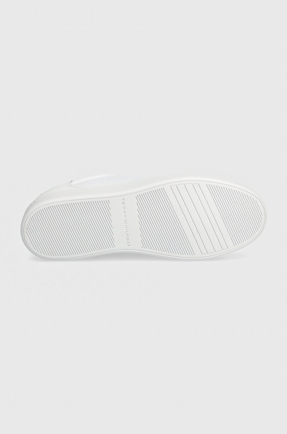Δερμάτινα sneakers Tommy Hilfiger ESSENTIAL COURT SNEAKER FW0FW08000 λευκό