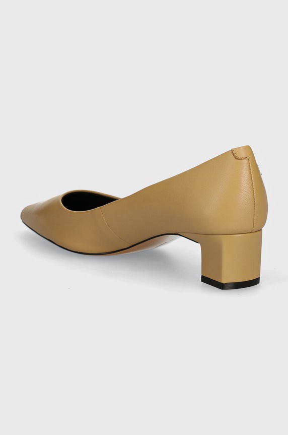 Obuća Kožne salonke Tommy Hilfiger TH MID HEEL PUMP FW0FW08204 bež