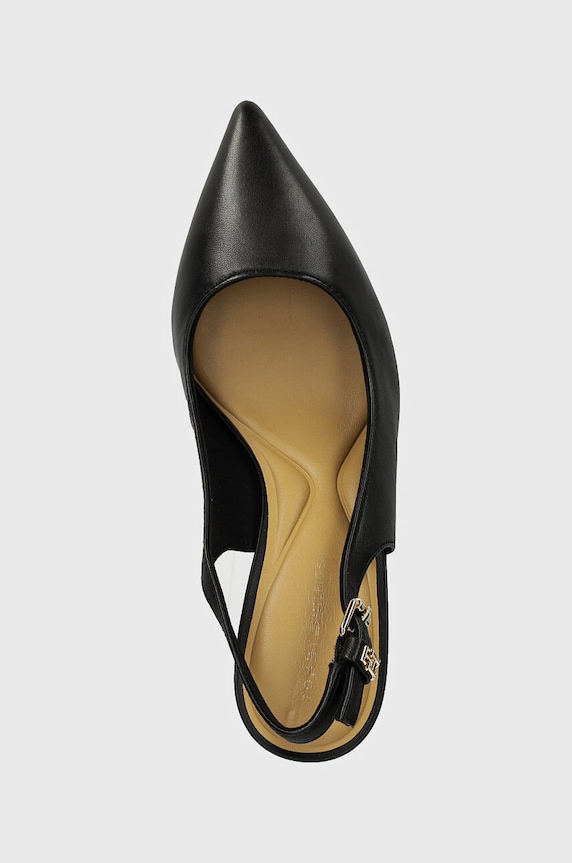 Kožne salonke Tommy Hilfiger TH BLOCK HIGH HEEL PUMP crna FW0FW08289