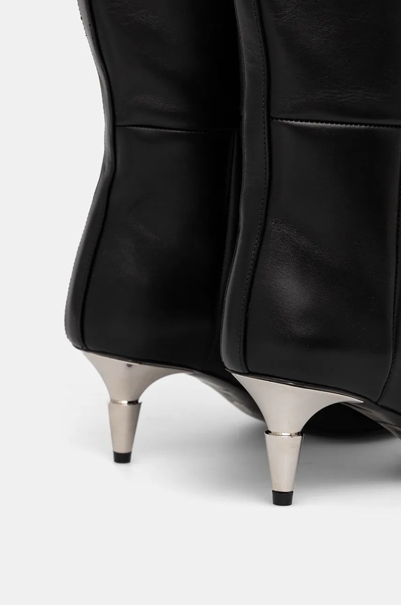 Proenza Schouler kozaki skórzane Spike czarny PS43071A.999