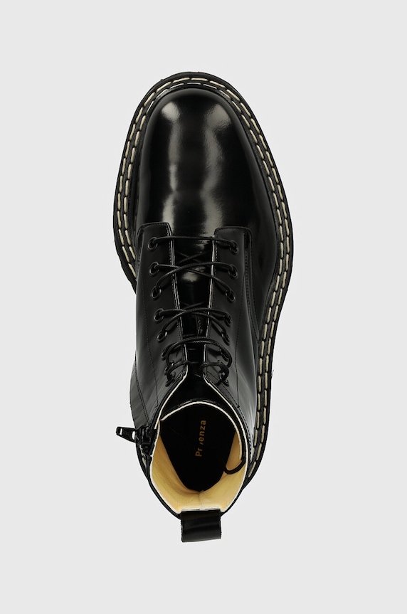 Шкіряні черевики Proenza Schouler Lug Sole чорний PS43102A.999