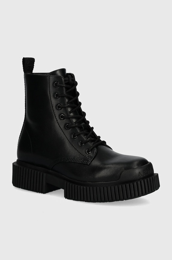 Nízké kozačky Armani Exchange textilní černá XDN031.XV875.00002