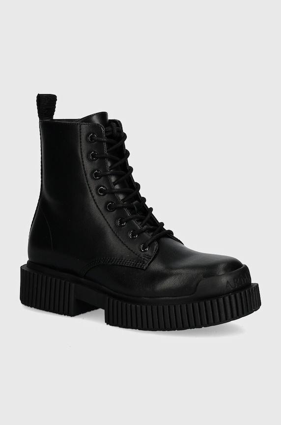 Nízké kozačky Armani Exchange textilní černá XDN031.XV875.00002