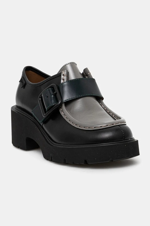 Кожени мокасини Camper TWS K201682.003 черен AW24