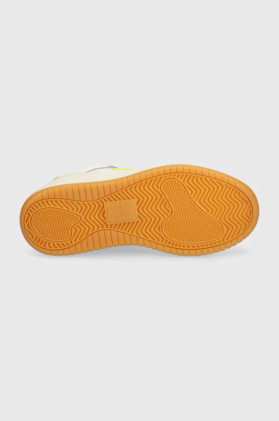 Tommy Jeans sneakersy TJW RETRO BASKET FLATFORM MIX EN0EN02654 biały