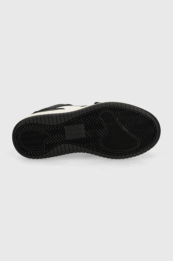 Tommy Jeans sneakersy TJW RETRO BASKET FLATFORM VELCRO EN0EN02573 czarny