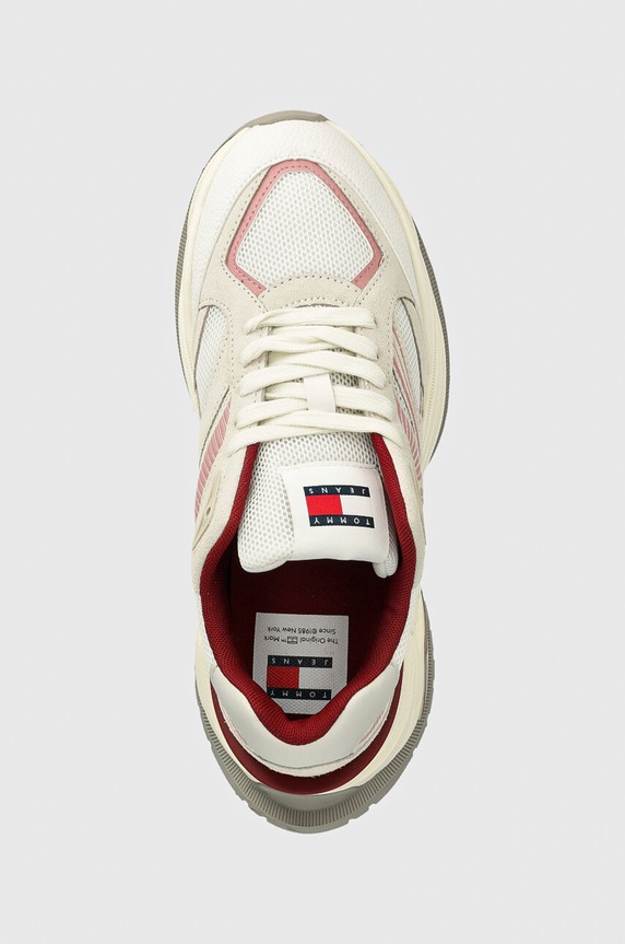 Sneakers boty Tommy Jeans TJW TRENDY RETRO RUNNER bílá EN0EN02550