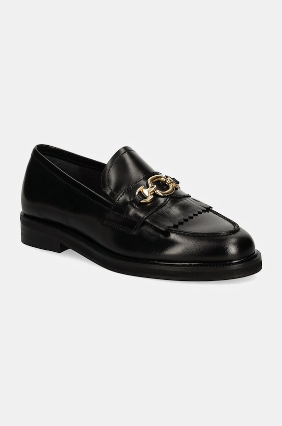 Jonak mocasini de piele DELPHES piele negru 3500158