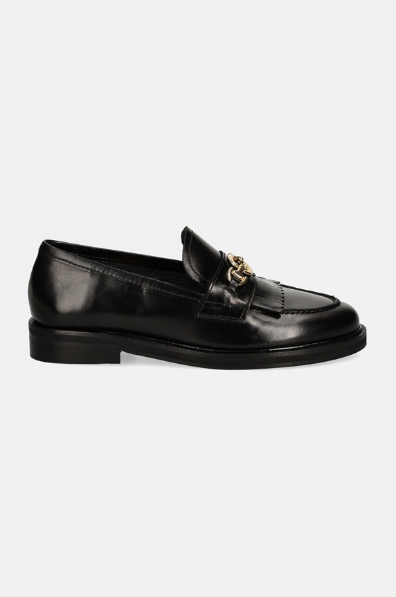 Jonak mocasini de piele DELPHES 3500158 negru AW25
