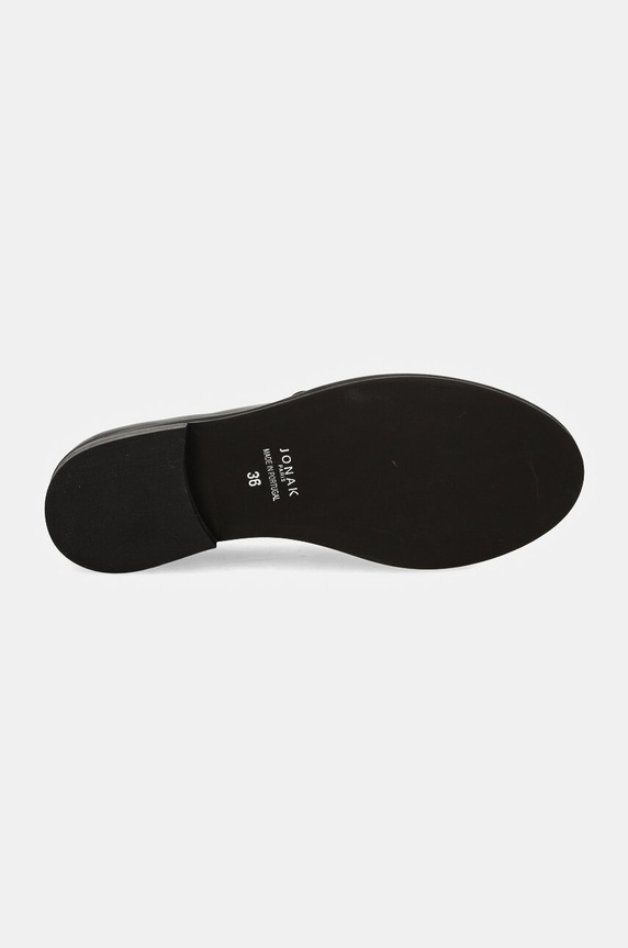 Jonak mocasini de piele DELPHES 3500158 negru