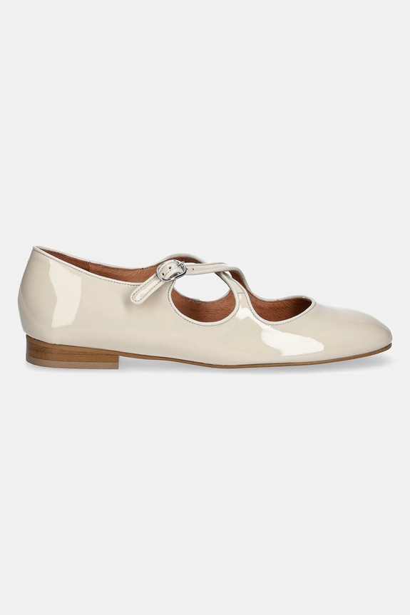 Kožené balerínky Jonak DUCKY 3600202 béžová AW25