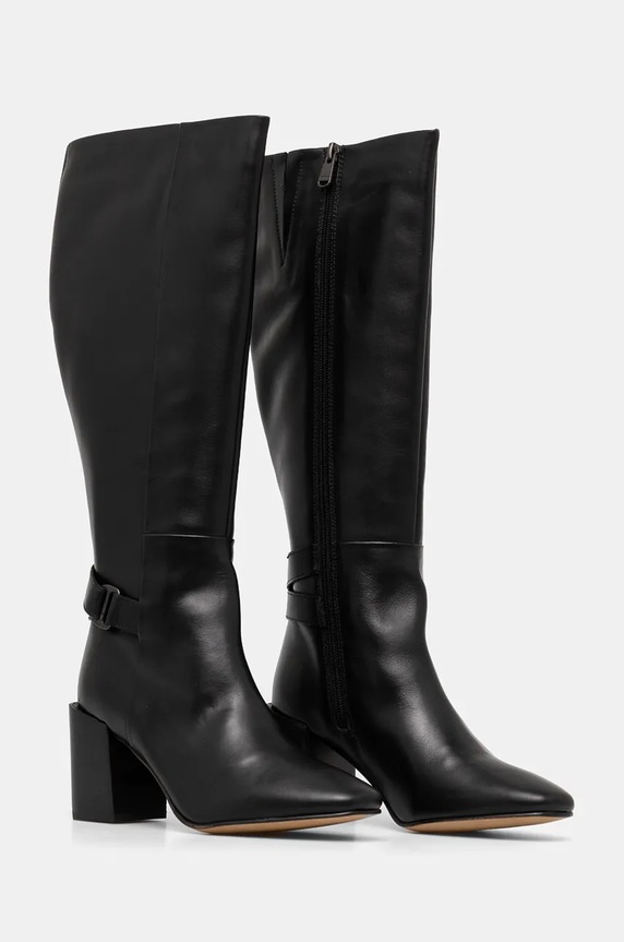 Obuwie Barbour kozaki skórzane Saskia LFO0734BK31 czarny
