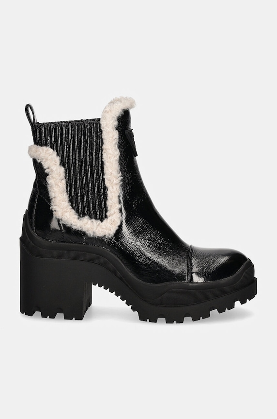 Guess cizme YVETTE2 FLFIV2.PAF10.BLACK negru AW24