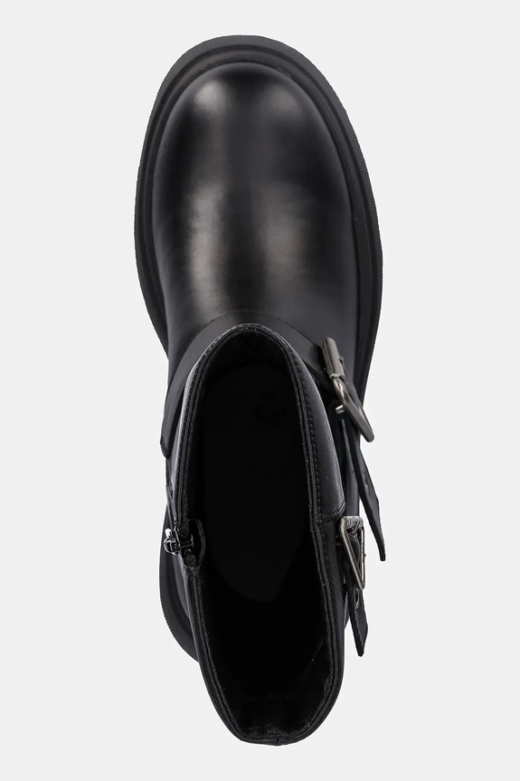 Guess cizme de piele NURIA negru FLFNUR.LEA10.BLACK