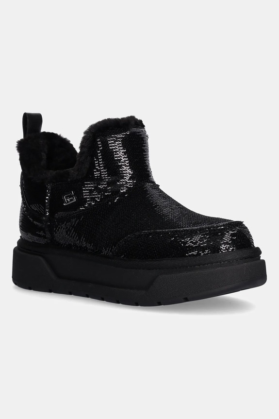 Guess śniegowce UNIEA syntetyczny czarny FLFUNE.FAM10.BLACK