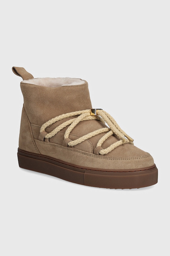 Inuikii śniegowce zamszowe Classic Low brak zapięcia beżowy 75202.004.Beige