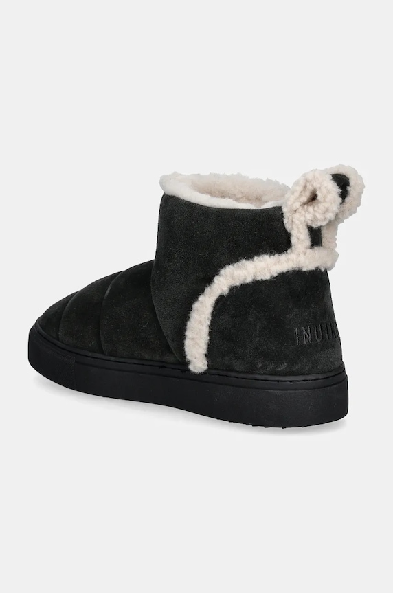 Obuv Semišové snehule Inuikii Shearling Slipin 75202.010.Black čierna