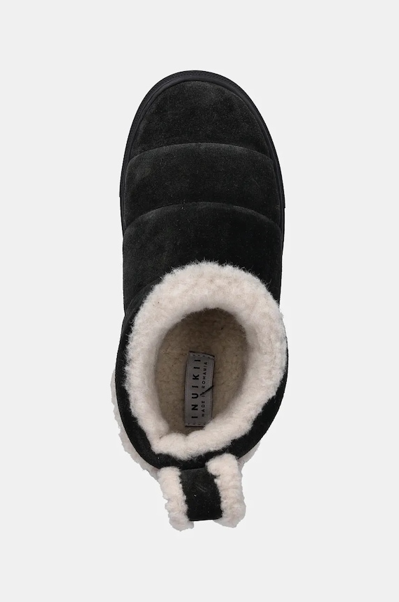 Semišové snehule Inuikii Shearling Slipin čierna 75202.010.Black