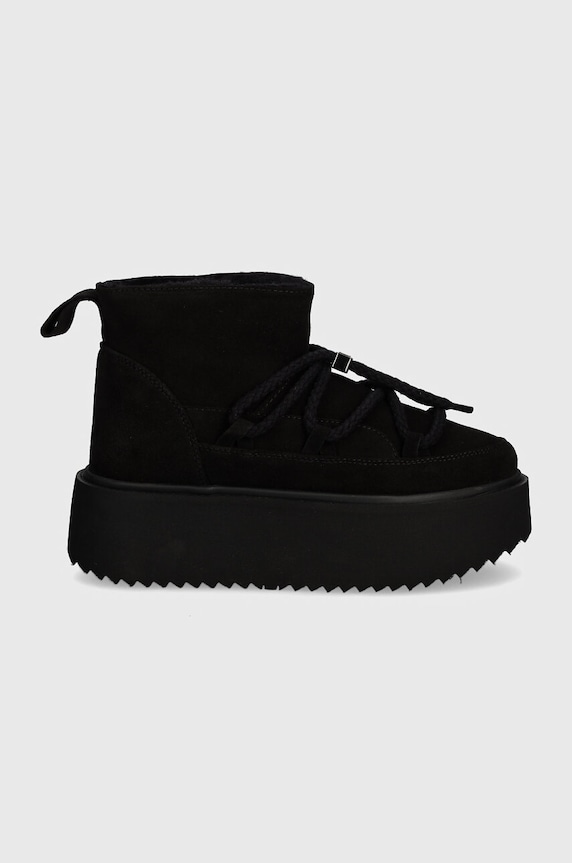 Μπότες χιονιού σουέτ Inuikii Classic Low Platform 1001.006.0012.000.Black μαύρο AW25