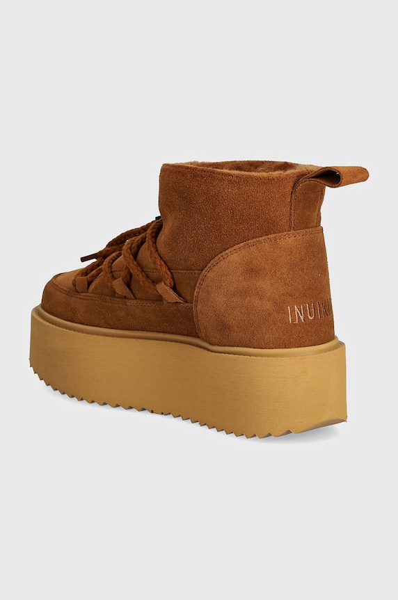 Încălțăminte Inuikii cizme de zapada din piele intoarsa Classic Low Platform 75204.004.Brown maro