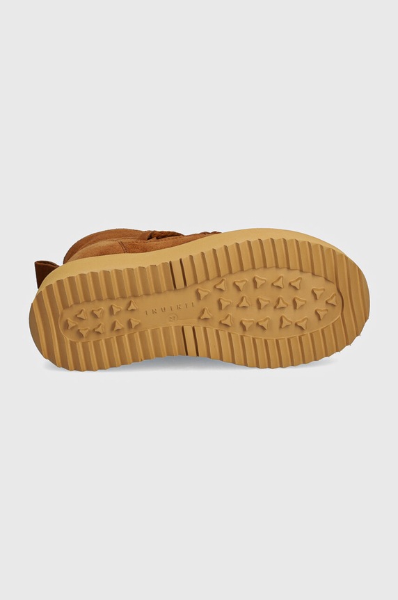 Inuikii cizme de zapada din piele intoarsa Classic Low Platform 75204.004.Brown maro