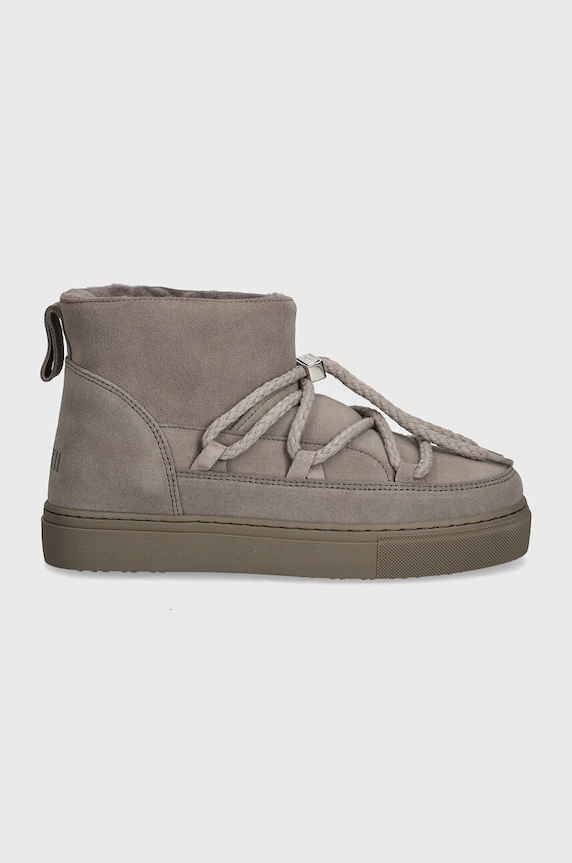 Inuikii stivali da neve in camoscio Classic Low 1001.001.0092.030.Grey grigio AW25